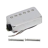 FLEOR ハムバッカー ピックアップ セラミック ギター ネック ピックアップ クローム フィット レスポール スタイル エレキギター