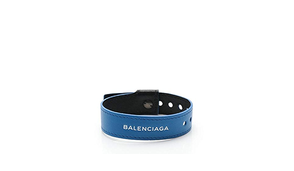 Amazon Co Jp バレンシアガ Balenciaga パーティ ブレスレット レザー 青 黒 中古 ジュエリー