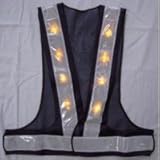 MEIWA 名和興産 LEDベスト 経済タイプ(LED16個付) LED-BW-Y 紺×シルバーH2-75-020
