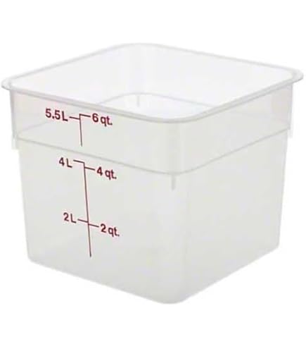 Amazon | Cambro 蓋付き容器 - 4クォートと6クォートの食品
