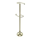 Allied真鍮ts-29-sbr Free Standing 2つRoll Toilet Tissueスタンド、