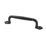 Iron Valley - 6" Round Cabinet Handle Pull - Pack of (5) - Solid Cast Iron [並行輸入品]