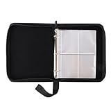 ハイハイ(Hi-High) トレーディングカード ファイル 400枚収納 ケース カードファイル トレカ 4ポケット アルバム カードブック コレクション 大容量 ブラック 無地