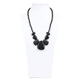 Bumkins Nixi Rocca Silicone Teething Necklace, Onyx by Bumkins