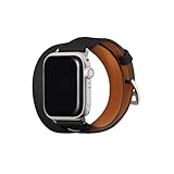 [BONAVENTURA] ダブルトゥール アップルウォッチレザーバンド【38mm/40mm/41mm/42mm, S/Mサイズ】（レザー [ブラック ] N40SDTSV-BK
