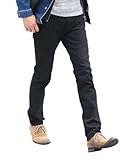 [MENZ-STYLE] ストレッチパンツ 黒スキニー スキニー パンツ メンズ ストレッチ 伸びるパンツ スキニーパンツ チノパン チノパンツ(ブラック L)