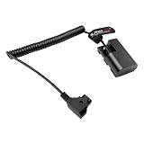 Alvin’s Cables D-Tap to LP-E6P ダミーバッテリー 電源ケーブル コイル式 Canon EOS R5 Mark II / R5 / R6 Mark II / R6 / R7 / R 対応 Vマウントバッテリー給電