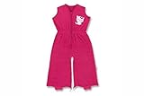 Baby Boum 2-in-1 Lightweight Sleep Sack and Jumpsuit with Super Cute 3D Glitter Stitch Applique Kitt