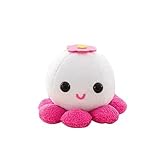 10cm Cute Octopus Plush Toy Soft Stuffed Animal Doll Xmas Christmas Birthday Valentine Gift (White) 
