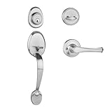 Dynasty Hardware COL-VAI-100-15 Colorado Front Door Handle Set with Vail Lever, Satin Nickel by Dyna