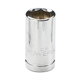 Powerbuilt 648287 1/4 Dr. 6 Pt. Metric Standard Socket, 10mm by Powerbuilt