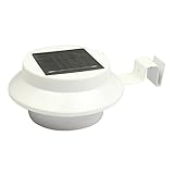 Fenteer 全2色選べる　ソーラーパワー　LED　ヤード　フェンス　ウォール　自動　ライト　ウォールランプ　防水　夜　庭　良い景色　安全性　 - 白#2