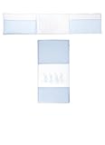 Petit Praia Quilt Plus Bumper Cot (60 x 120 cm, Baby Celeste) by Petit Praia