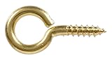 Theヒルマングループ9455真鍮LargeスクリューEye、0.135 X 1 – 3 / 8インチ、3 - Pack 9455 1