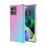 【Robinsys】対応 Moto G64 5G /G64Y 5G/ G64J 5G ケース TPU（ピンクグリーン）カラフル おしゃれ スマホ 携帯カバー 落下防止 薄型 軽量 黄ばまない 透明スマホケース モトローラ g64 5g pink green