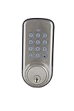 Ultra Hardware 43330 Westmore Security Keyless Deadbolt Locking System, Satin Nickel Ultra Hardware 