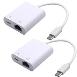 GRASSCALM 有線LANアダプター USB-C LAN USB TypeC 充電同時 100Mbps LAN変換アダプタ TO RJ45 Type C デバイスに対応 (2個)