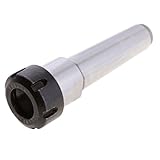 Flameer テーパ　コレットチャックホルダー　10種選択　CNCフライス盤　ツール　旋盤　ストレート　HSS　銀＋黒 - MTB4 ER32 M16