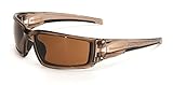 UVEX by Honeywell S2961XP Hyper Shock Series Safety Eyewear with Smoke Brown Frame, Espresso Lens an