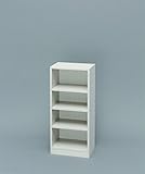 すき間収納 キッチン収納 可動棚タイプ スペースフィットラック(幅40cm）オフホワイト 9040