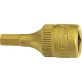 ＨＡＺＥＴ（ハゼット）:HAZET ショートヘキサゴンソケット(差込角6.35mm・チタンコーティング) 8501H-6 型式:8501H-6