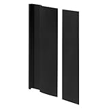 prime-line製品C 1063ドアカバープレートとプル、ブラック仕上げ