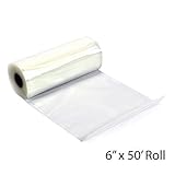1 Vacuum Food Sealer Saver Storage Bag Rolls 6 Wide 50' FT Long Bulk Freezer [並行輸入品]