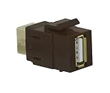 On-Q/Legrand WP1221BR USB 2.0 A/B Coupler Keystone Insert, Brown [並行輸入品]
