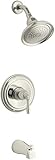 KOHLER K-T395-4S-SN Devonshire Rite-Temp Pressure-Balancing Bath and Shower Faucet Trim without Valv