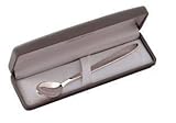 Baby Feeding Spoon with Flocked Box, Silver, 5.5" by Creative Gifts International [並行輸入品]