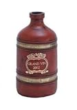 Deco 79 Terracotta Bottle Vase, 14 by 7-Inch, Gold [並行輸入品]