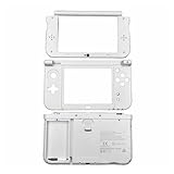 Menbiss New 3DS LL 用交換カバーセット NEW 3DS LL シェル 外装フロント＆バックプレート DIYボタンパネル バッテリーカバー付 ホワイト 旧3DS LL 非対応 (白色)