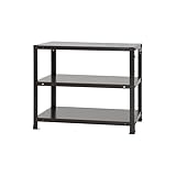 スチールラックのキタジマ スマートラック NSTR-146 幅70×奥行40×高さ60cm 3段 ブラック 40kg/段