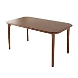 ダイニングテーブル 幅140cm 長方形 テーブル 北欧 無垢材 /4本脚タイプ・ブラウン