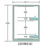 OS(大阪製罐) ツーリングロッカー(HSK・NC5用) LN1000型 アクリル扉 LD1063A