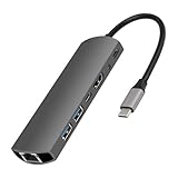 リーダーメディアテクノ Lazos Type-C変換アダプター 7in1 シルバー L-CD7