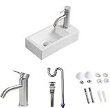 【Sトラップ排水セット付き】 手洗い器 壁掛け 手洗いボウル 壁付け型 375*185*95mm おしゃれ 手洗器 コンパクト 小型洗面ボウル ミニ型 洗面台 陶器 手洗い台