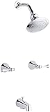 KOHLER K-16213-4A-CP Revival Bath and Shower Faucet, Polished Chrome [並行輸入品]