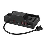 オウルテック USB-C ハブ ドッキングステーション ドック ASUS ROG/Steam Deck 対応 ゲーミングPC用 マルチポートドック スタンド Type-A×3 Type-C×1 LAN×1 HDMI×1 ブラック OWL-GAMEDOCK01
