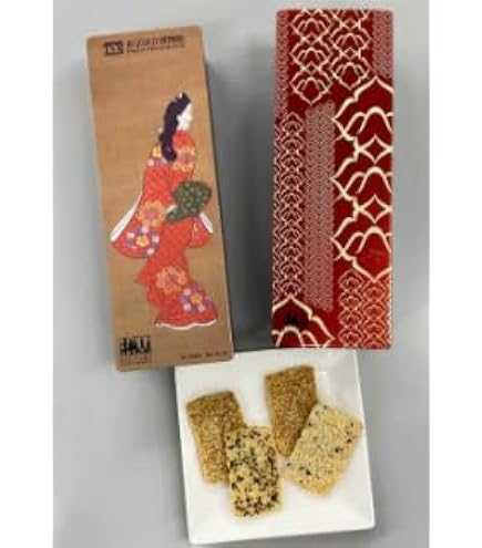 Amazon.co.jp: 赤坂柿山 ギフト 赤坂あわせ風神雷神(2缶セット) 袋付き
