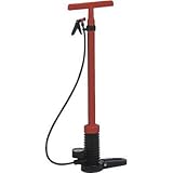 フルプラ:フルプラ ダイヤポンプ空気入れ圧力計付きレッド 910-R 型式:910-R