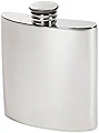 Wentworth Pewter - Plain Pewter Kidney Flask,Hip Flask, Spirit Flask, 3oz capacity