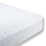 SwaddleDesigns Cotton Crib Sheet Made in USA Premium Cotton Flannel Blue Mama and Baby Chickies [並行輸