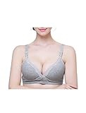 uxcell 授乳ブラジャー マタニティブラ 母乳 通気性 綿 ダブルフロントバックル レディース