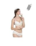 AIKOSHA NETWORK ホワイト 36/80 授乳ブラジャー ＆ マタニティショーツ ノンワイヤー ストラップオープンタイプ 産前 産後