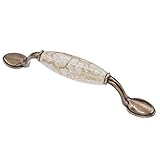 Viviseason(ビビシーズン) 取っ手 ハンドル ドア取っ手 引き出し取っ手 つまみ 大理石の花柄付き セラミック 戸棚ノブハンドル 6つのデザイン選択可能