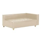 arne ベンチソファ ベンチ イス 背もたれ 肘掛け 片肘付き コーナーソファー Baggy DX-L 3×5 合成皮革 合皮 アイボリー