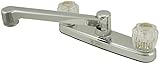 8" Kitchen Deck Faucet Plastic Non-Metalic No Sprayer Chrome Finish [並行輸入品]