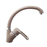 Fenteer 現代 多色 スプレー塗装 ミキサータップ キッチン 蛇口 噴霧器付き 360°回転 全4色 - 褐色