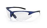 SAS Safety 540-0710 DB2 Eyewear with Clamshell, Clear Lens/Blue Frame by SAS Safety